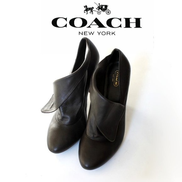 Authentic Vintage Coach leather Booties - Picture 1 of 7